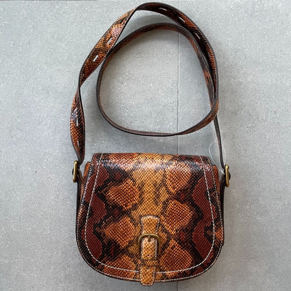 Sam Edelman Crossbody pleather snake purse | NEVER USED!!!!!!